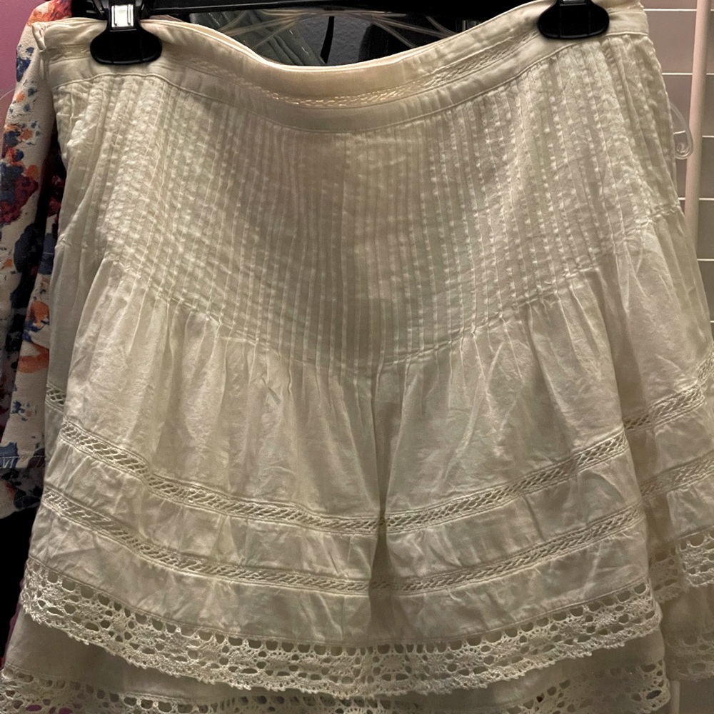 Free People Ivory Lace Skirt worn once